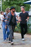 *EXCLUSIVE* Backstreet Boys¿ Lance Bass and A.J McLean reunite for dinner with the family