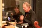 *EXCLUSIVE* Neil Young Skypes his rumored girlfriend Daryl Hannah while in the studio