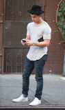 Nick Jonas and Joe Jonas Having Lunch in Soho