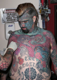 King Of Ink Land HAs nipple removed in the name of science