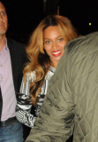 Beyonce and Jay Z enjoy a night out in Paris .