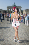 Promoshooting Wiesn 2014 mit Micaela Schäfer am Brandenburger Tor