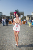 Promoshooting Wiesn 2014 mit Micaela Schäfer am Brandenburger Tor