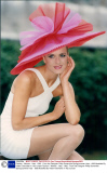 Fashion - Women - Hats - 1992 - From Hat Designer Philip Somerville Spring/summer Hats - 1992 Modelled By Helen Fairbrother In Hat 'sunset'