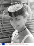 Fashion - Women - Hats - 1981 - Model Girl Wearing A Philip Somerville Creation In Black & Net Costing A91
