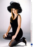Caron Keating Television Presenter And Daughter Of Gloria Hunniford. The Dress Caron Is Wearing Came From A Small Local Shop While Her Straw Hat Is By Philip Somerville.