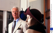 Hat Designer Philip Somerville in his shop, London, Britain - 1992