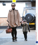 Myleene Klass and her daughter out and about in London, Britain - 19 Nov 2013