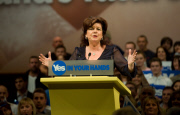 Scottish independence rally, Perth Concert Hall, Scotland, Britain - 17 Sep 2014
