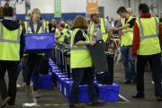 Scottish Independence Referendum Count Collation Event, Royal Highland Centre, Ingliston, Edinburgh, Scotland, Britain - 18 Sep 2014