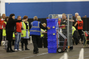 Scottish Independence Referendum Count Collation Event, Royal Highland Centre, Ingliston, Edinburgh, Scotland, Britain - 18 Sep 2014