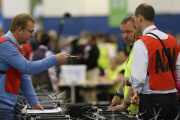 Scottish Independence Referendum Count Collation Event, Royal Highland Centre, Ingliston, Edinburgh, Scotland, Britain - 18 Sep 2014