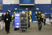 Scottish Independence Referendum Count Collation Event, Royal Highland Centre, Ingliston, Edinburgh, Scotland, Britain - 18 Sep 2014