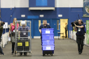 Scottish Independence Referendum Count Collation Event, Royal Highland Centre, Ingliston, Edinburgh, Scotland, Britain - 18 Sep 2014