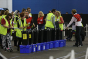 Scottish Independence Referendum Count Collation Event, Royal Highland Centre, Ingliston, Edinburgh, Scotland, Britain - 18 Sep 2014