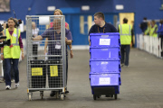Scottish Independence Referendum Count Collation Event, Royal Highland Centre, Ingliston, Edinburgh, Scotland, Britain - 18 Sep 2014