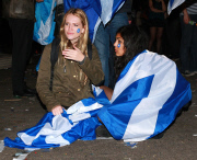Scottish Independence Referendum, George Square, Glasgow, Scotland, Britain - 18 Sep 2014