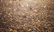 Velvet Revolution in Prague, Czechoslovakia - Nov 1989