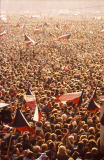 Velvet Revolution in Prague, Czechoslovakia - Nov 1989
