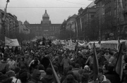Velvet Revolution in Prague, Czechoslovakia - Nov 1989