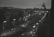 Velvet Revolution in Prague, Czechoslovakia - Nov 1989