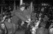 Velvet Revolution in Prague, Czechoslovakia - Nov 1989