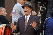 Steven_Spielberg und Tom Hanks bei Dreharbeiten in Brooklyn