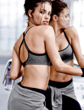Brazilian model Adriana Lima poses for Victoria¿s Secret VSX sportwear collection