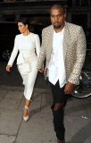Kim Karadashian and Kanye West out and about, London, Britain - 23 Sep 2014