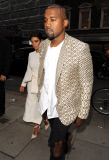 Kim Karadashian and Kanye West out and about, London, Britain - 23 Sep 2014