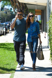 Cara Santana and Jesse Metcalfe casually walking arm in arm in LA