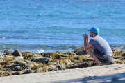 *EXCLUSIVE* Chris Martin seeks inspiration by the sea!
