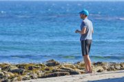 *EXCLUSIVE* Chris Martin seeks inspiration by the sea!