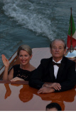 Clooney and guests sail to to pre-wedding dinner