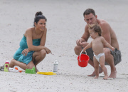 Exclusive... Channing Tatum & Family Enjoying The Beach In Georgia - NO WEB 