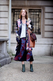 Street Style, Spring Summer 2015, Paris Fashion Week, France - 24 Sep 2014