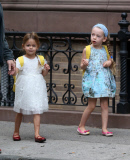 Matthew Broderick Walks His Daughters To School 