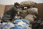 Syrian-Kurdish YPJ fighters on the Syrian-Iraq Border - 28 Sep 2014