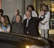 Chelsea Clinton leaves hospital with baby Charlotte