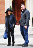 EXC - SALMA HAYEK HAVING TROUBLE CROSSING THE ROAD! 