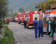 Blast at an Explosives Plant near the town of Gorni Lom, Bulgaria - 02 Oct 2014