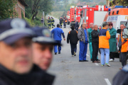 Blast at an Explosives Plant near the town of Gorni Lom, Bulgaria - 02 Oct 2014