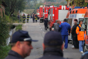 Blast at an Explosives Plant near the town of Gorni Lom, Bulgaria - 02 Oct 2014