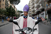 Italy: Demonstration against European Central Bank summit in Naples