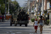 Brazil: Brazilian soldiers in full alert during the National Elections at Mare Favela
