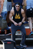 Channing Tatum gets his moves ready on the set of Magic Mike XXL