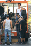 Channing Tatum gets his moves ready on the set of Magic Mike XXL