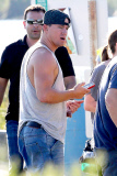 The Men of "Magic Mike XXL" show off their guns in Georgia