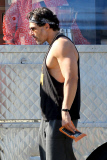 The Men of "Magic Mike XXL" show off their guns in Georgia
