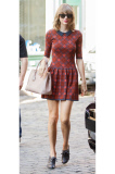 Taylor Swift Leaving a Coffee Shop in the East Village 